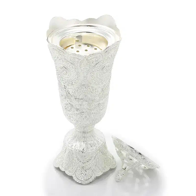 Large Silver Bakhoor Burner AM00856