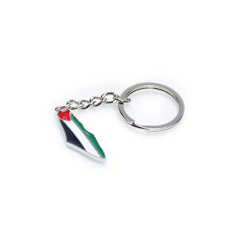 Silver Palestine Keyring