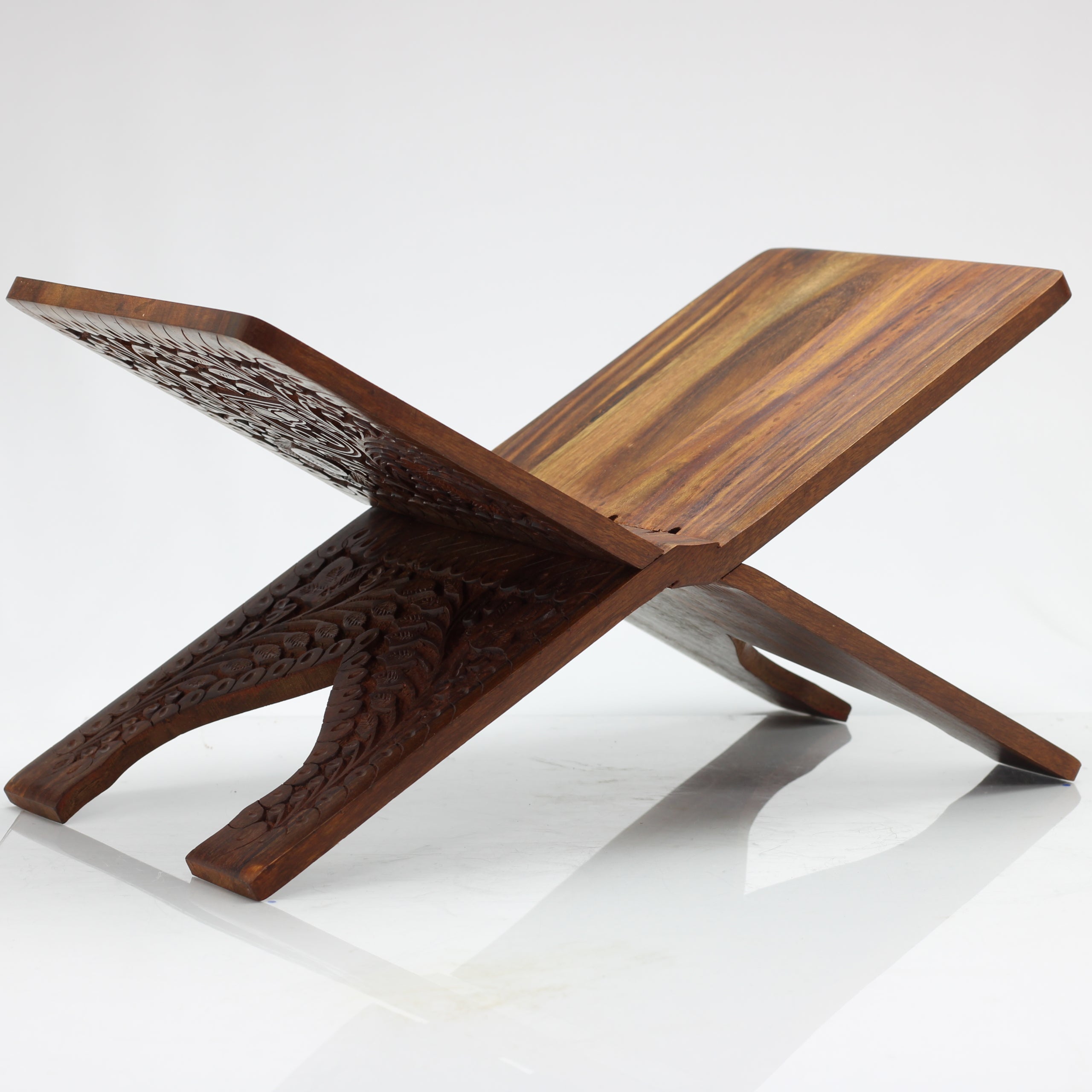 Large Dark Brown Wood Rehal