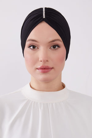 Party Turban Black Col 1