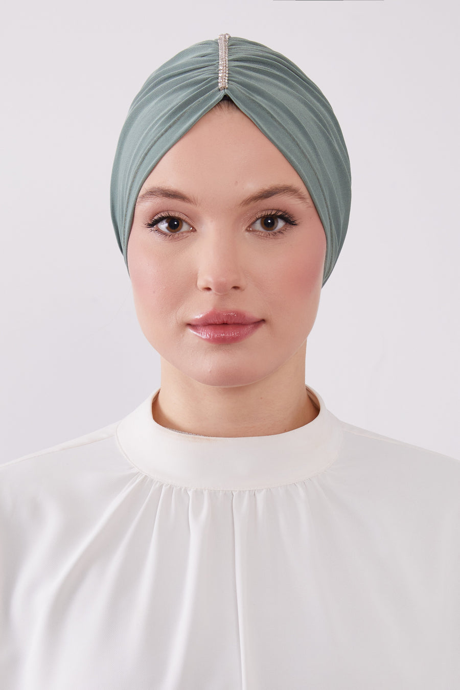 Party Turban Grey Col 8