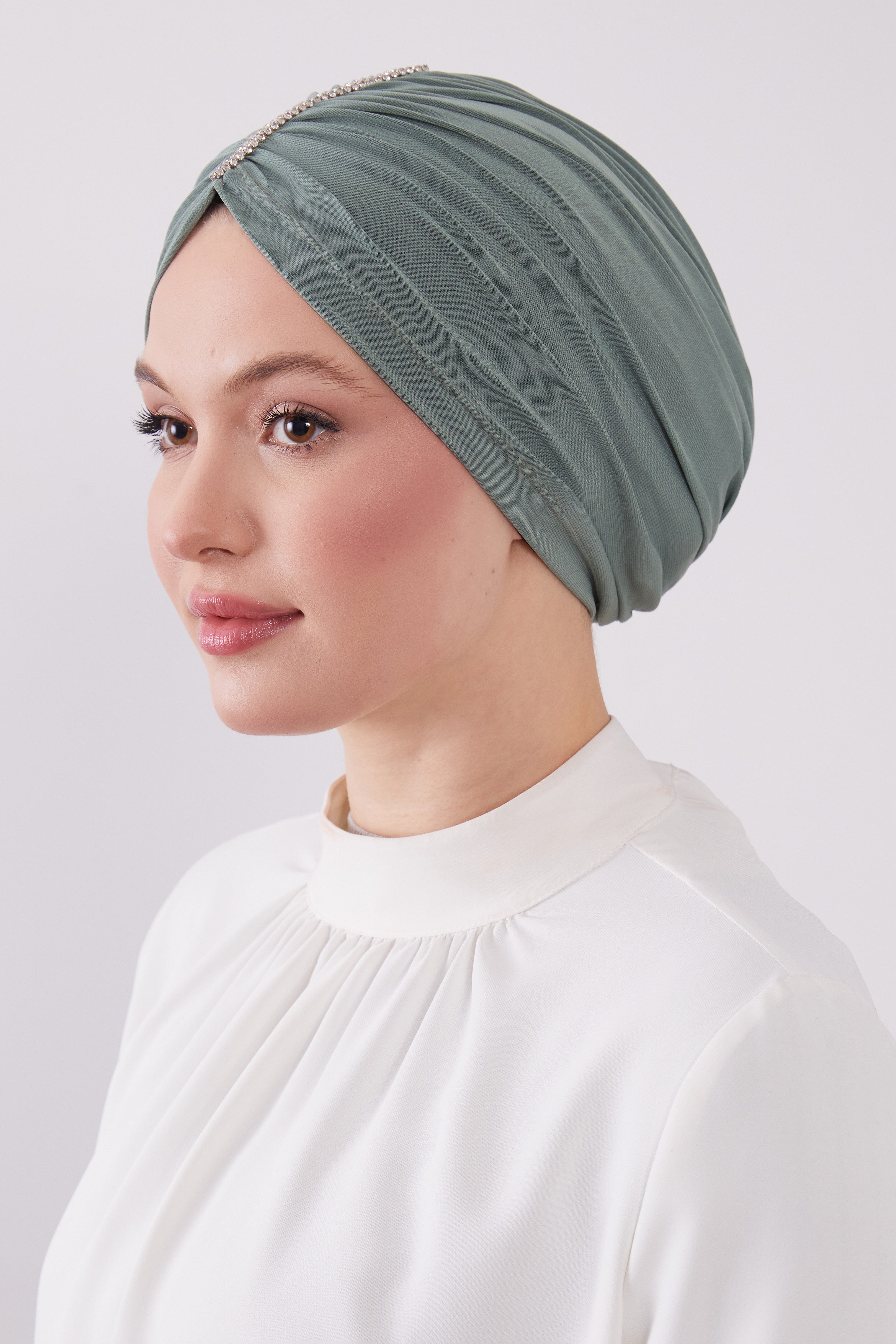 Party Turban Grey Col 8