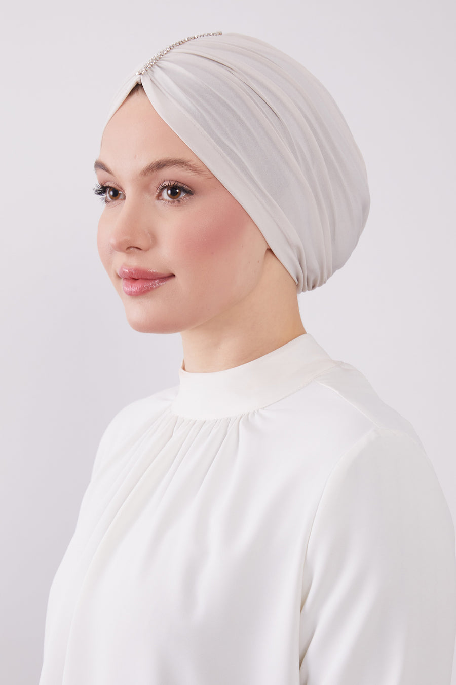 Party Turban Beige Col 38