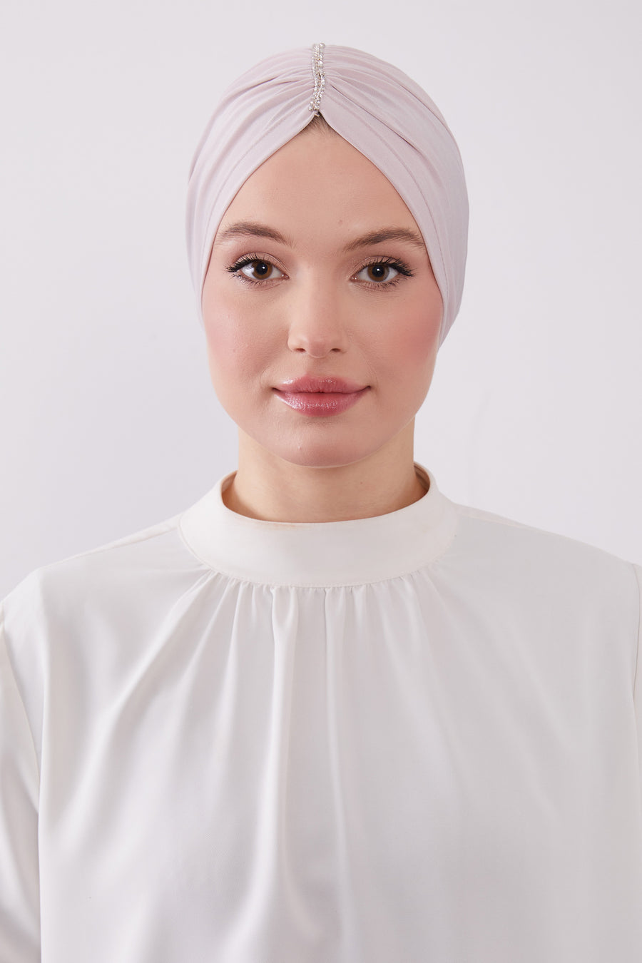 Party Turban Light Pink Col 30