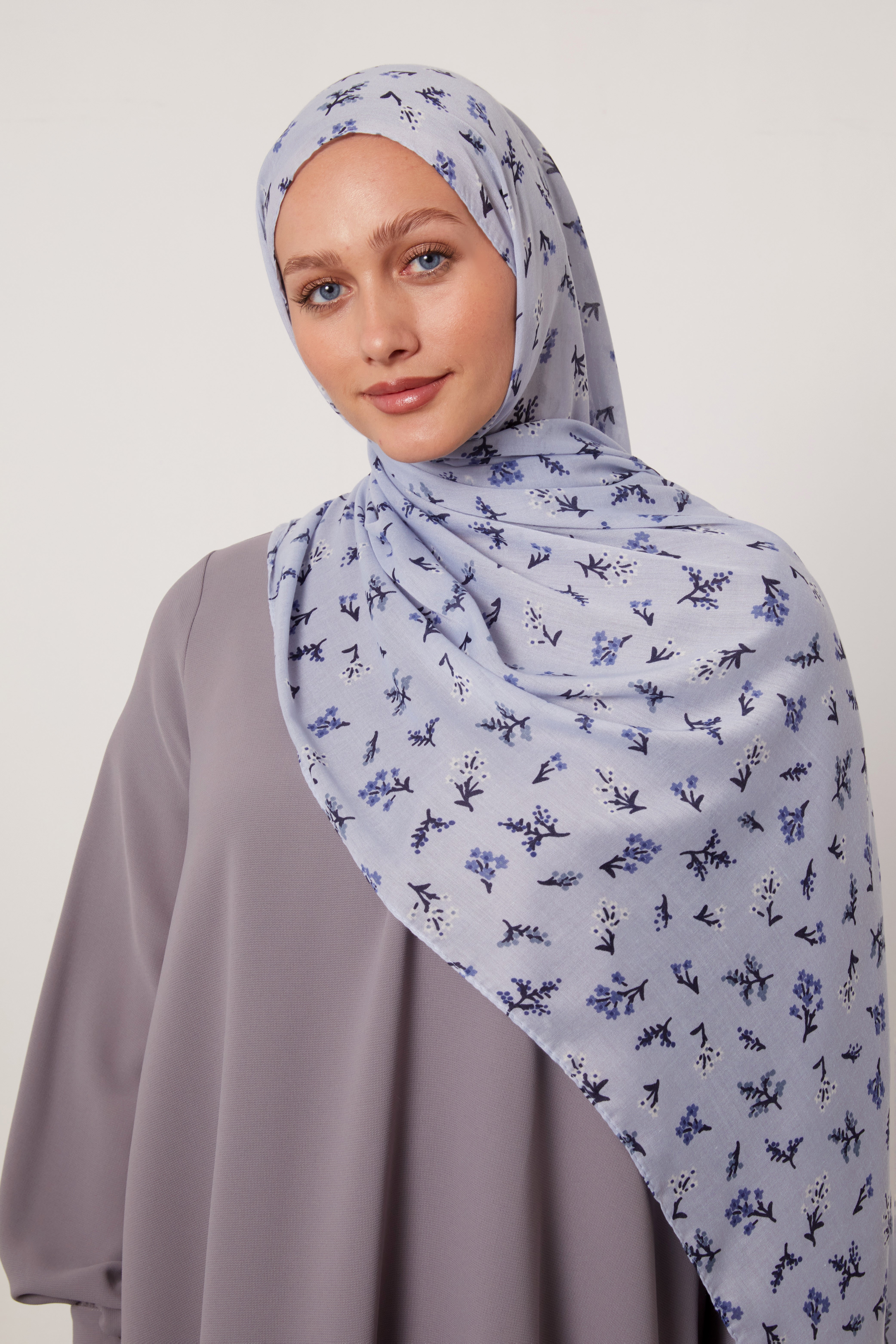 Scattered Floral Cotton Hijab Col 5