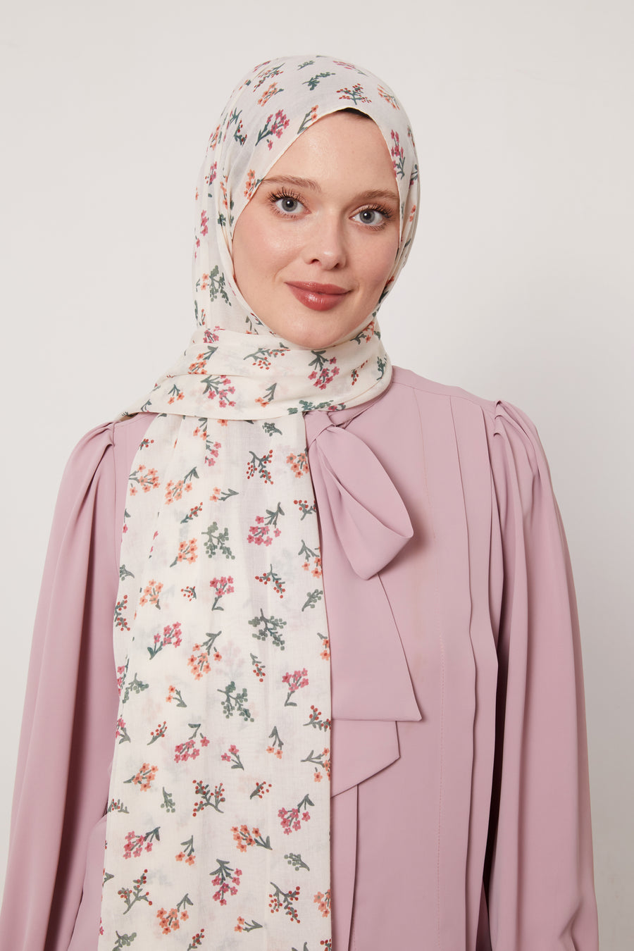 Scattered Floral Cotton Hijab Col 7