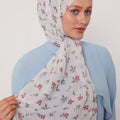 Scattered Floral Cotton Hijab Col 11