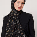Scattered Floral Cotton Hijab Col 18