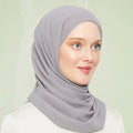 Instant Hijab Cloud Grey