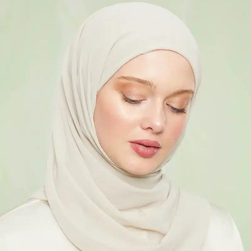 Instant Hijab Ivory Cream