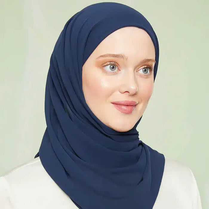 Instant Hijab Navy Blue
