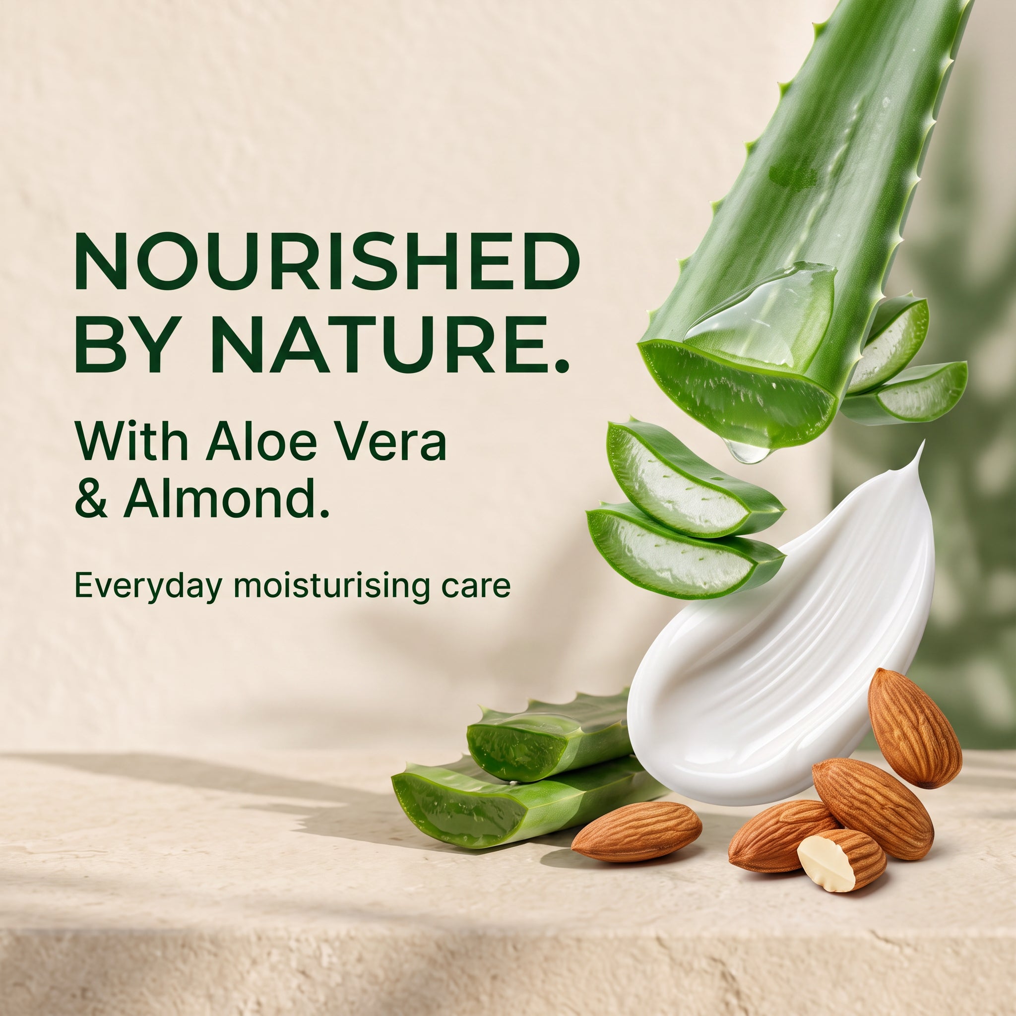 Intensive Moisturising Cream with Almond and Aloe Vera 50g