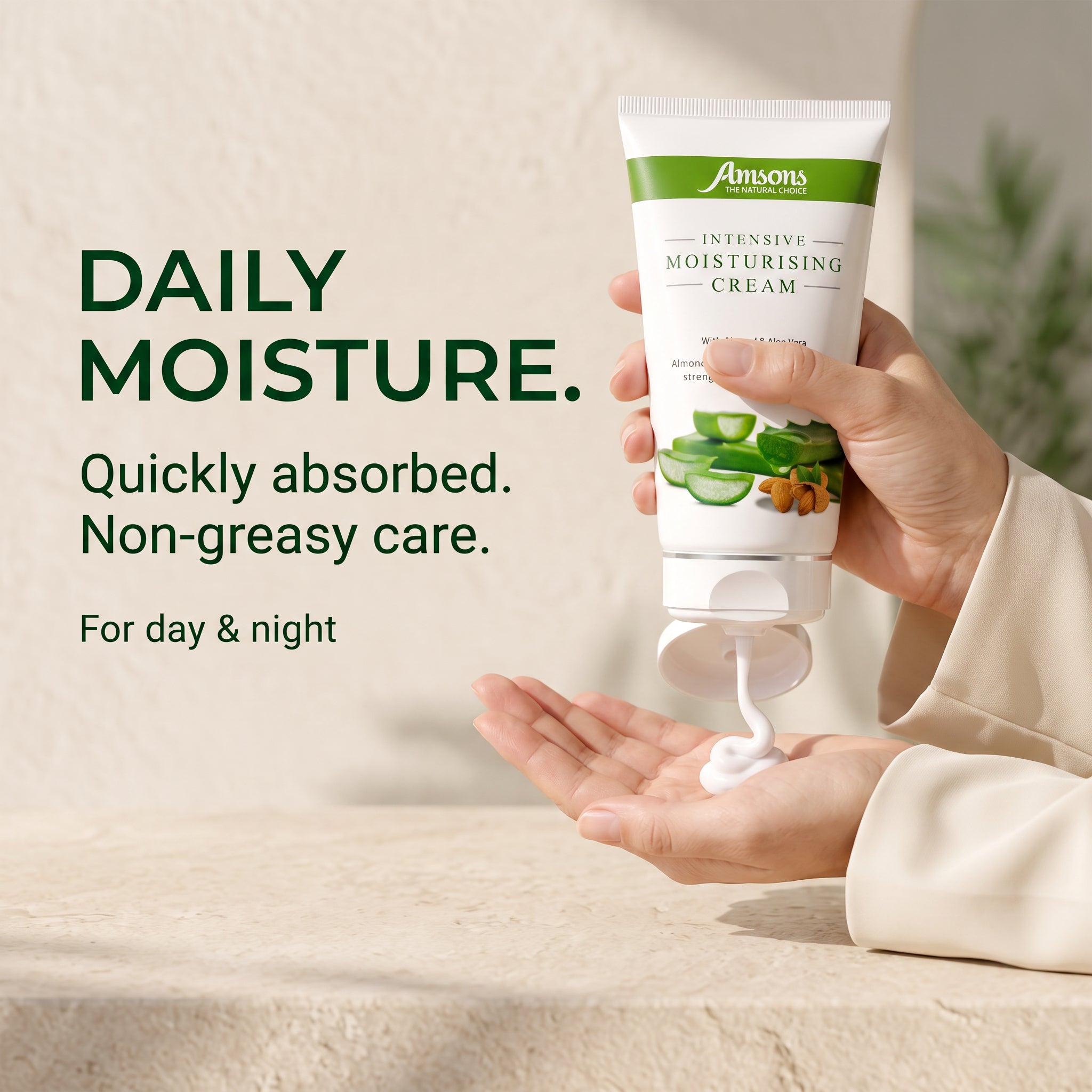 Intensive Moisturising Cream with Almond and Aloe Vera 50g