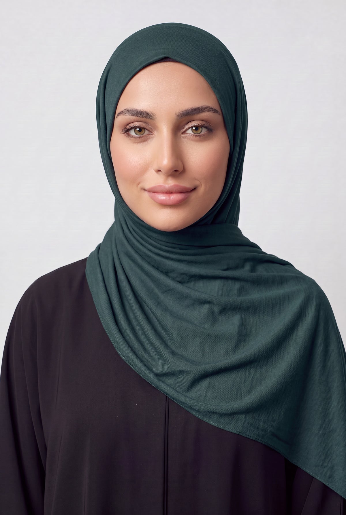 Elegant Jersey Hijab Teal Col 106
