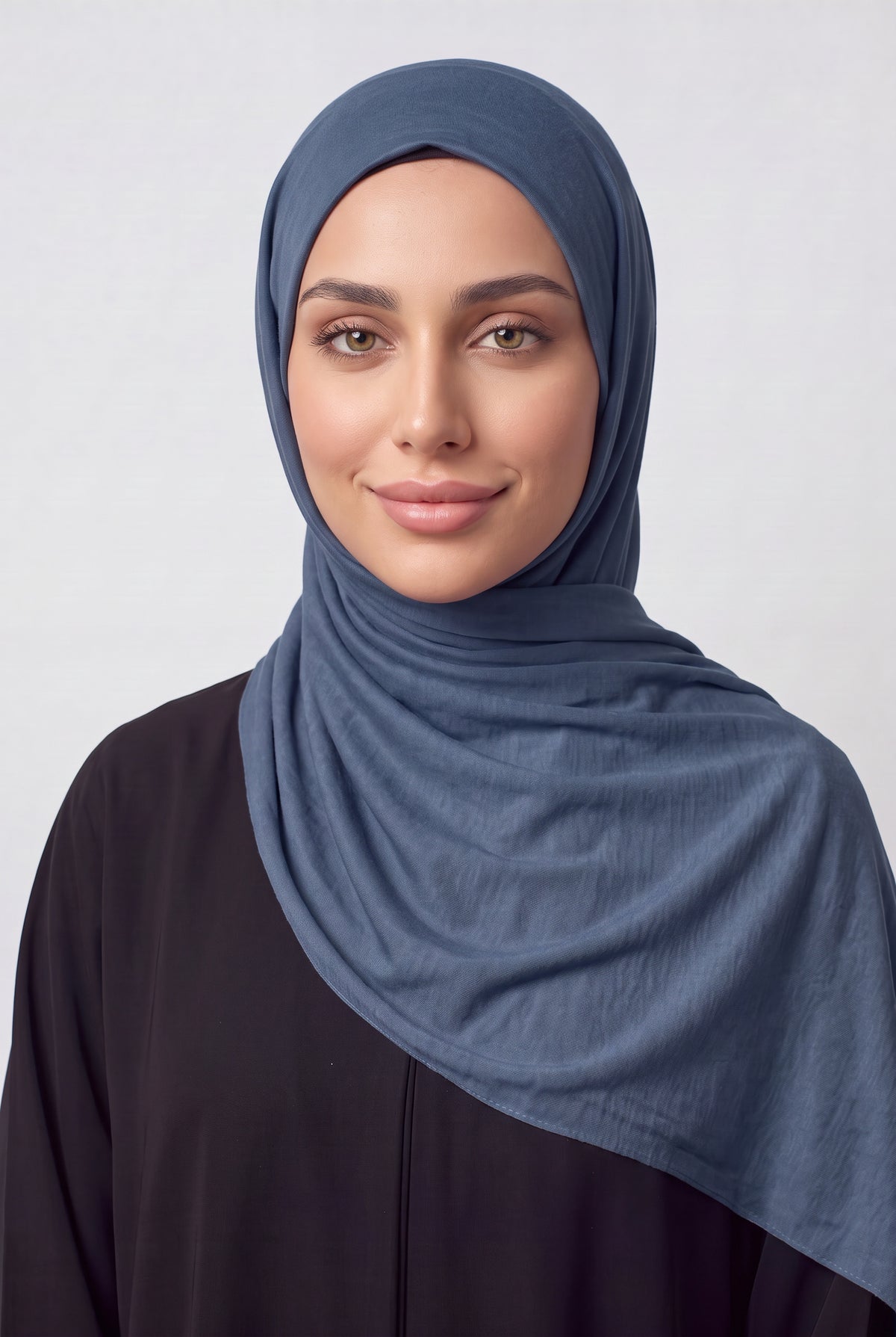 Elegant Jersey Hijab Navy Blue Col 20