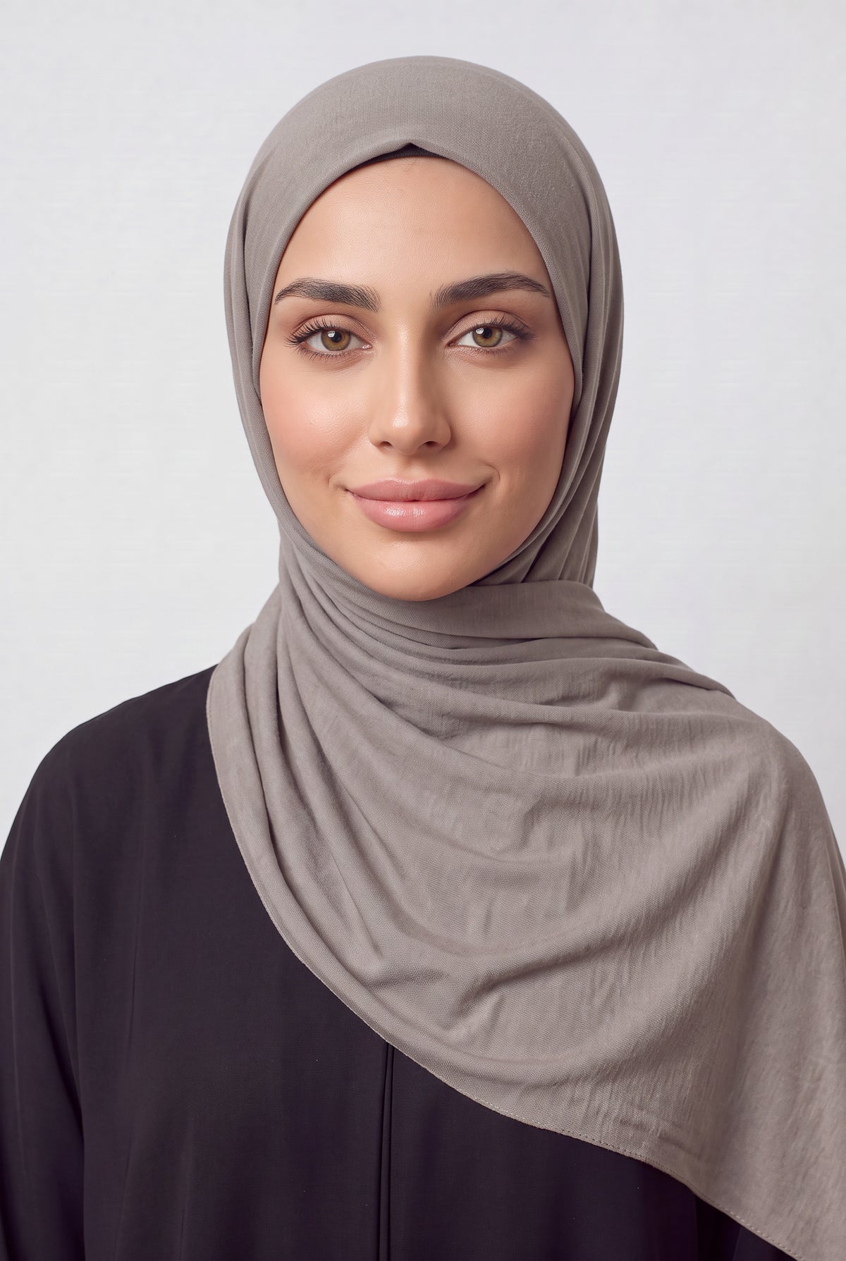 Elegant Jersey Hijab Light Taupe Col 48