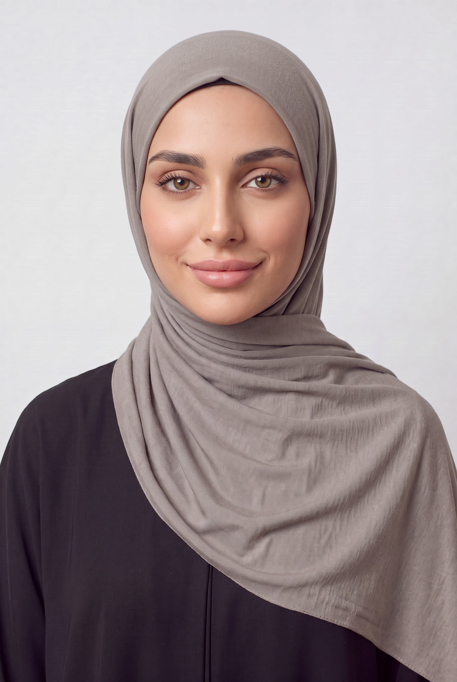 Elegant Jersey Hijab Light Taupe Col 48