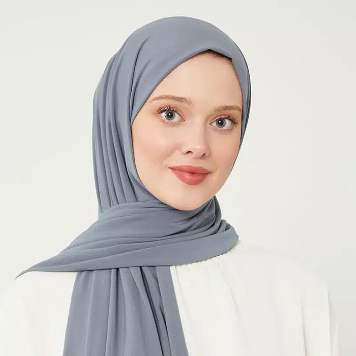 Jersey Hijab Grey