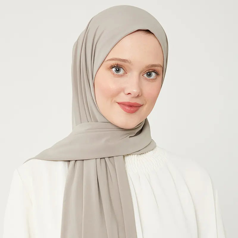 Jersey Hijab Linen Cream