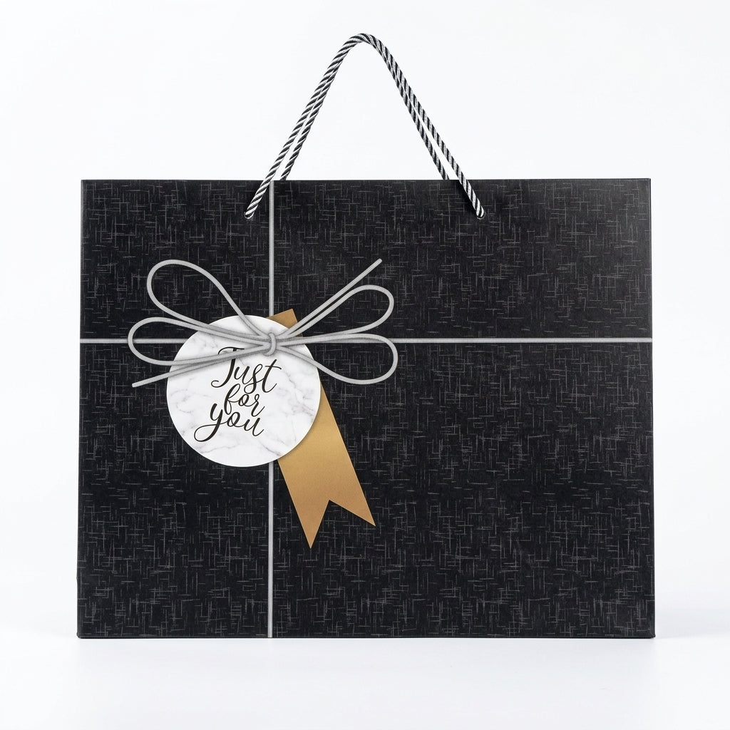 Just For You Gift Bag Black - Medium