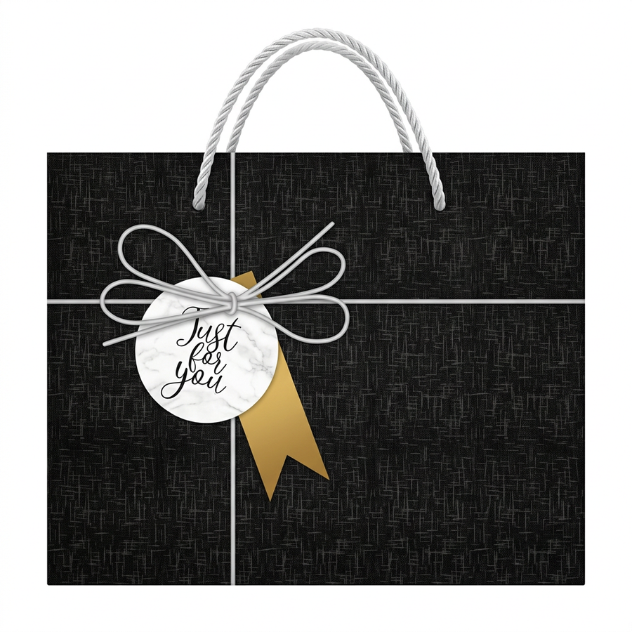 Just For You Gift Bag Black - Small