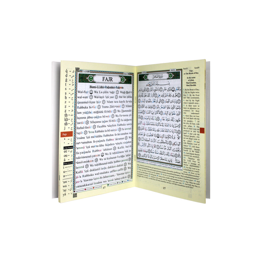 Juz Amma Tajweed Quran With Meaning translation in english 15 lines Uthmaani script