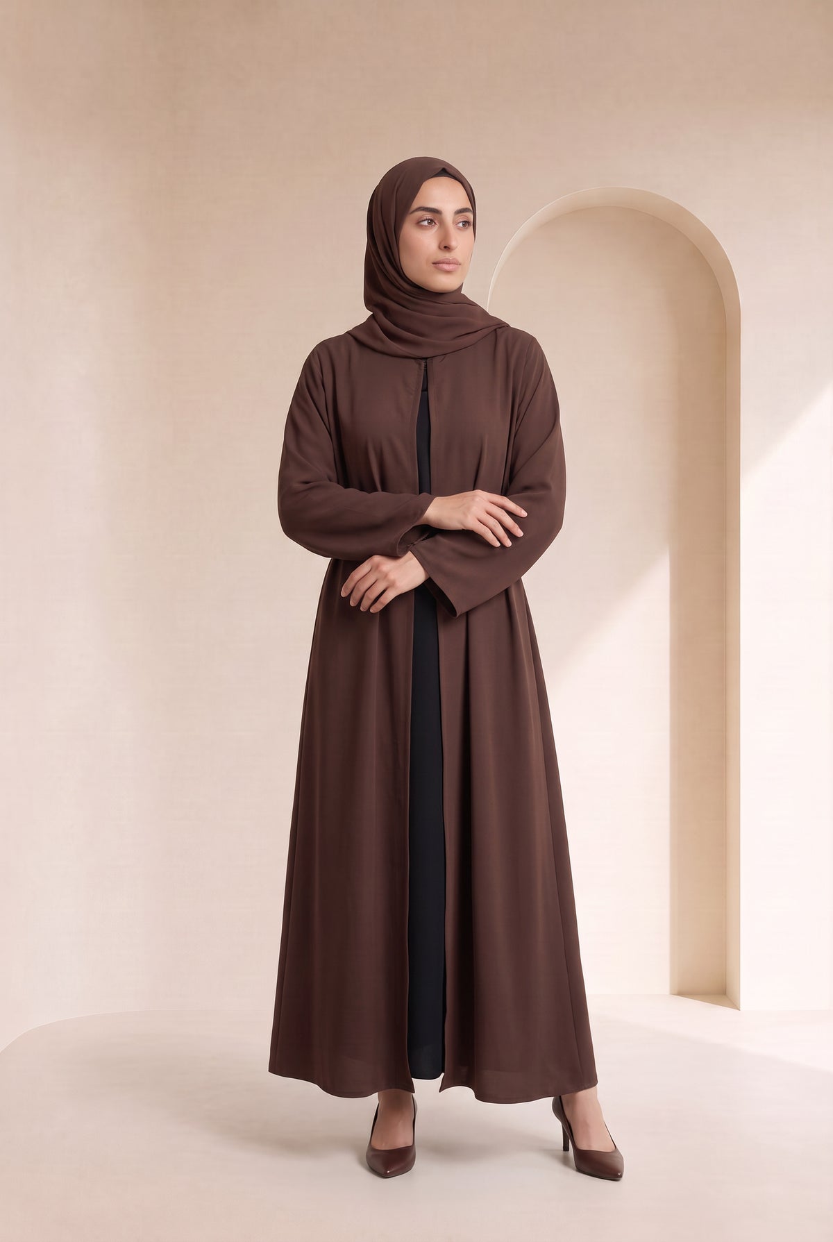 Belted Nida Kimono Brown