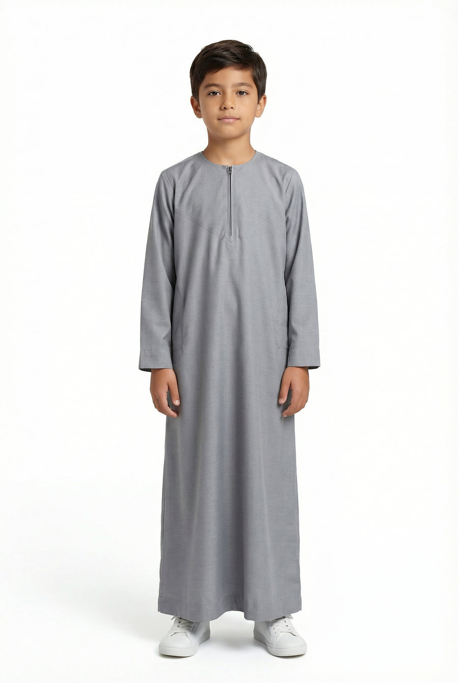 Boys Omani Thobe Light Grey 101 Col 4