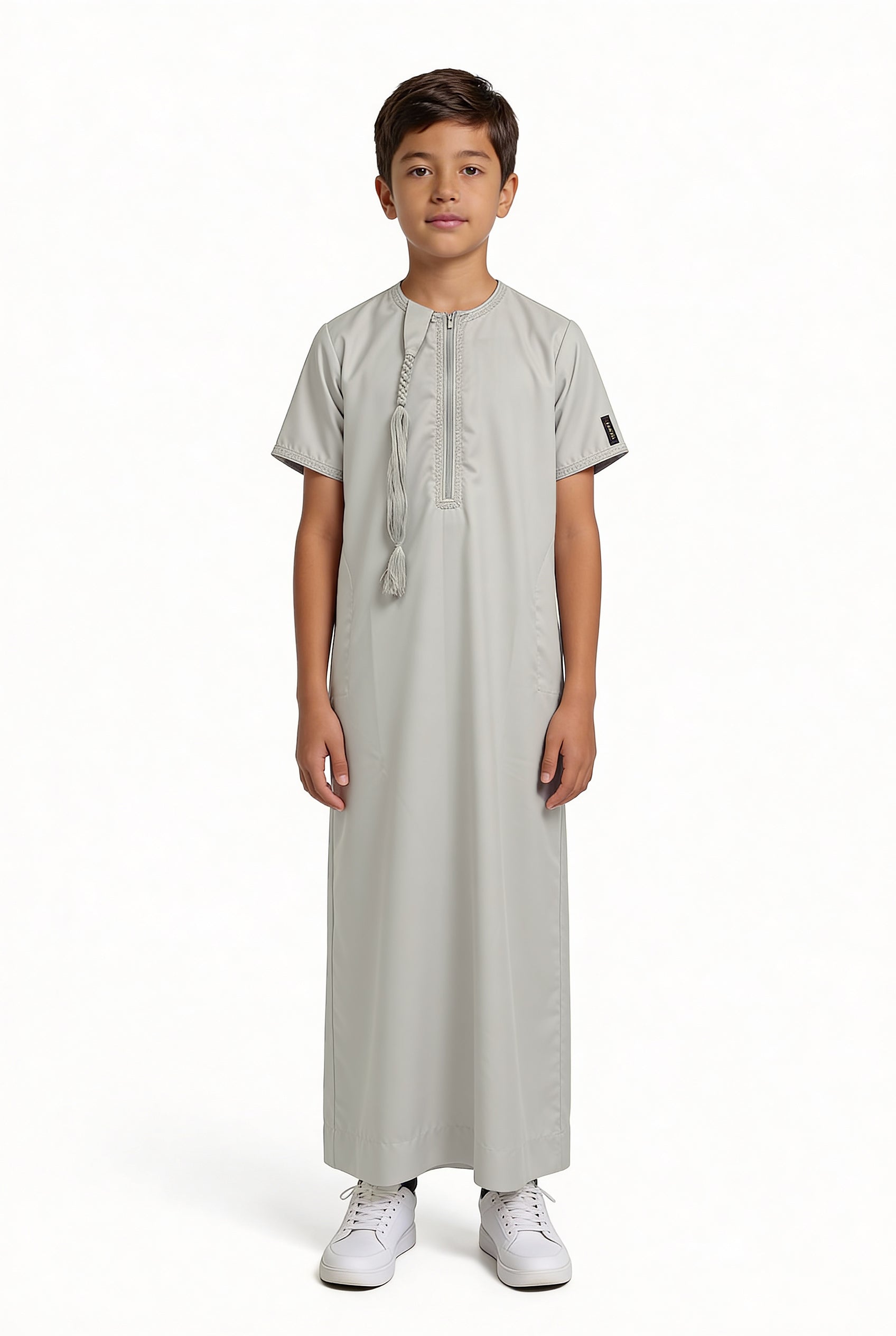 Boys Omani Tasselled Thobe Ivory 103 Col 13