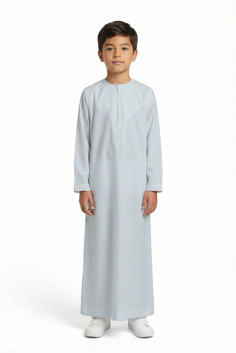 Boys Omani Thobe Silver 106 Col 24