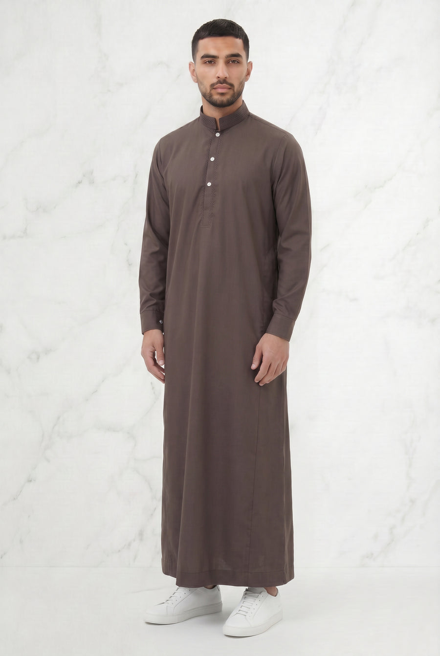 Premium Collared Thobe Cedar 111 Col 6