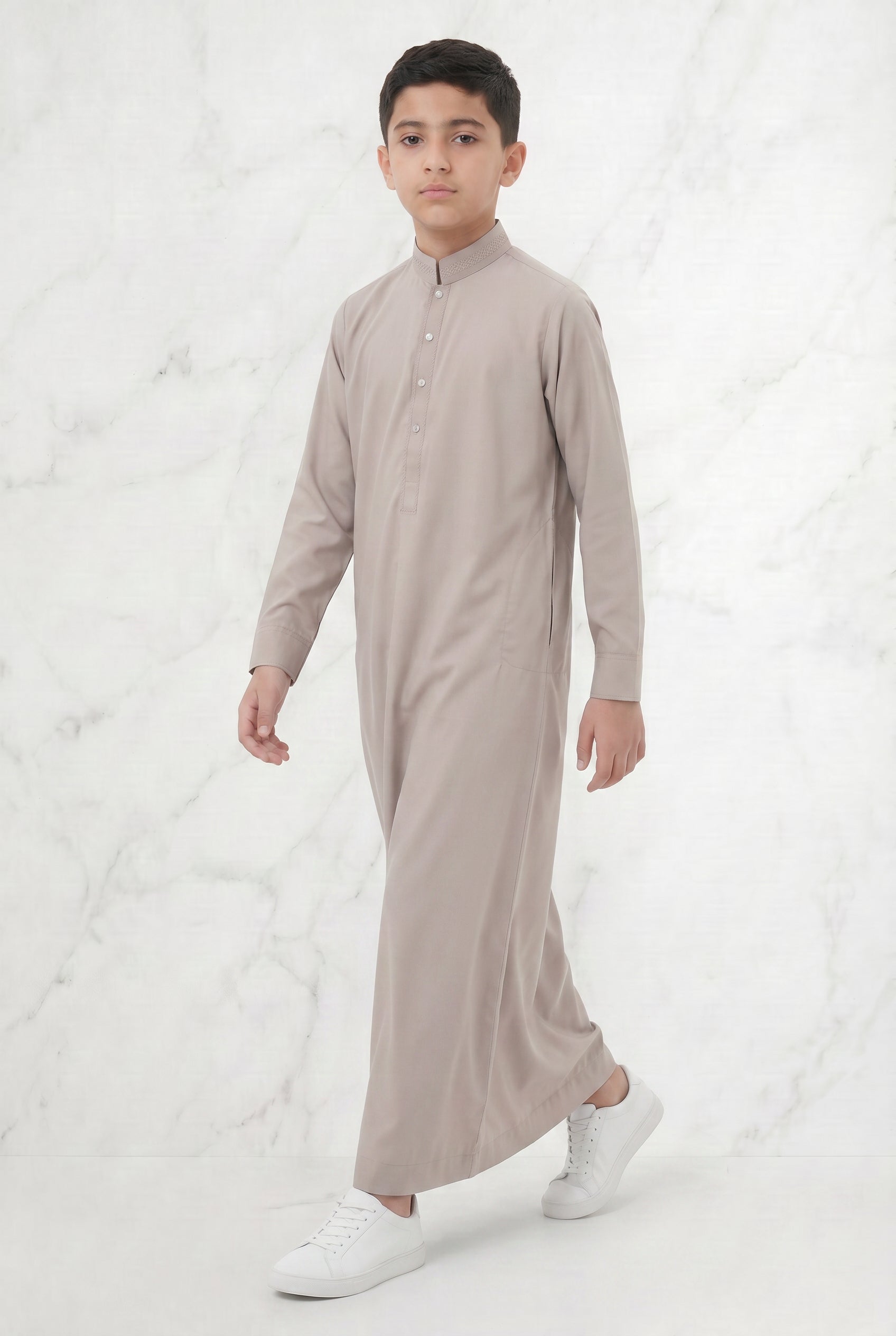 Premium Collared Kids Thobe Skin 111 Col 2