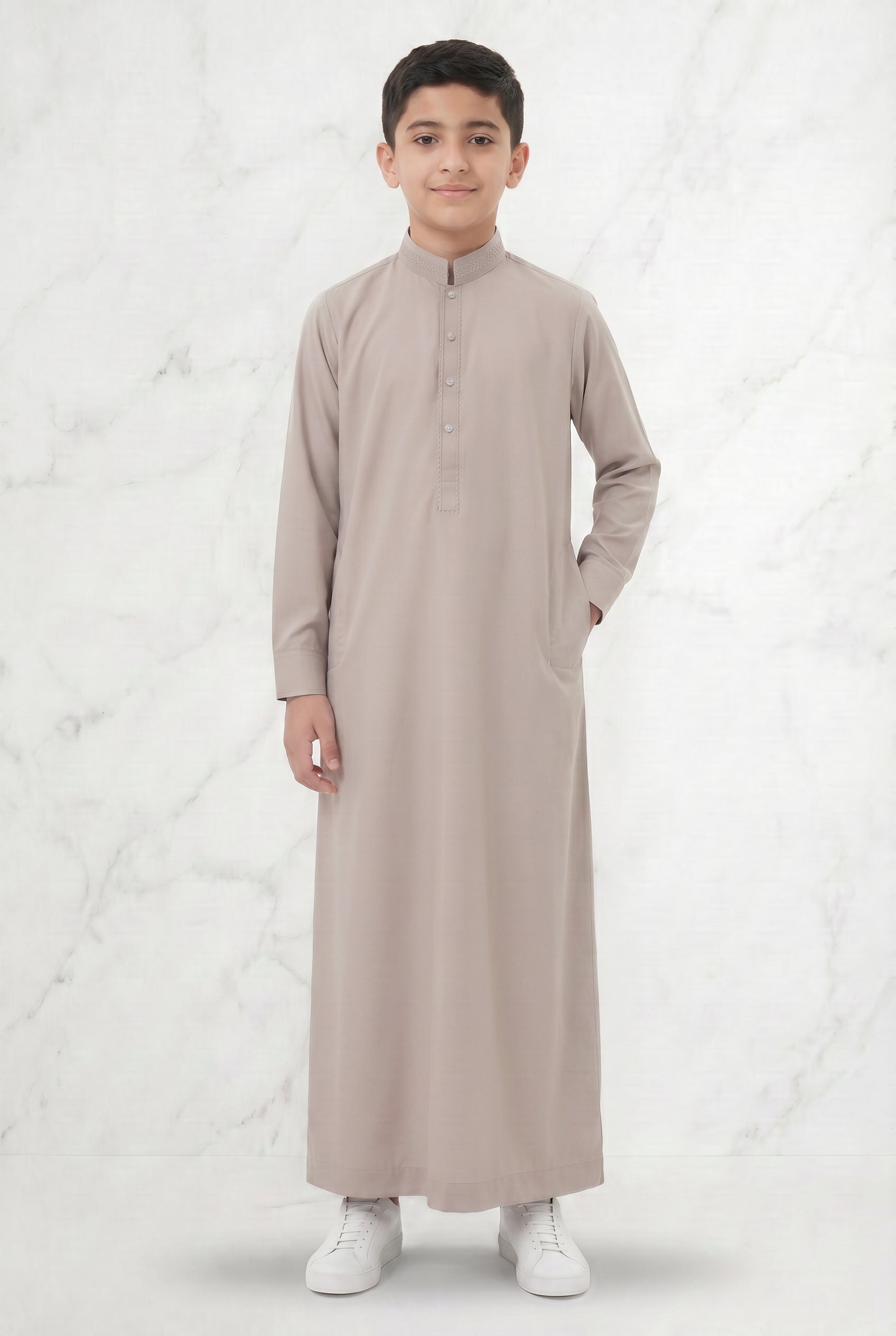 Premium Collared Kids Thobe Skin 111 Col 2