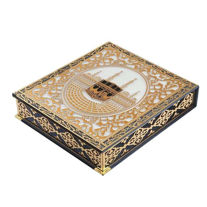 Lavish Kabah And Madinah Quran Gift Set 1057 Navy