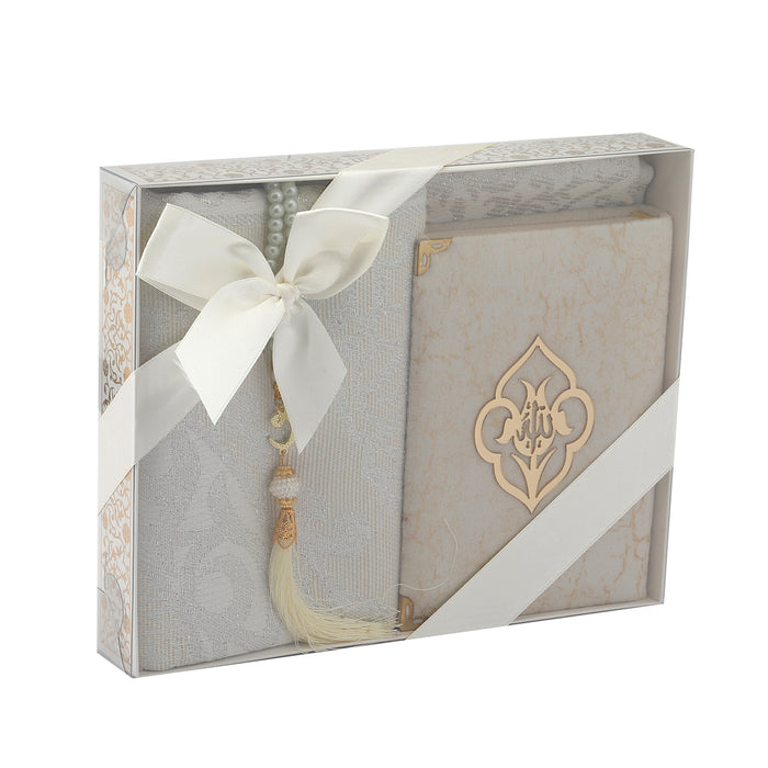 Limited Edition Small Quran Gift Set 0973 Beige
