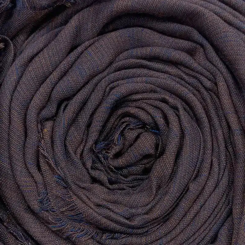 Lined Cotton Dark Brown Aztec Hijab