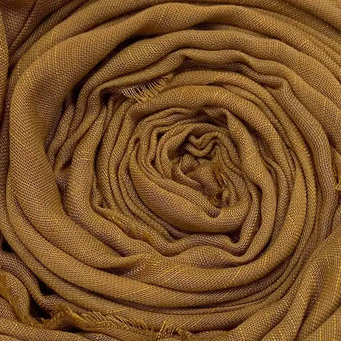 Lined Cotton Mustard Hijab