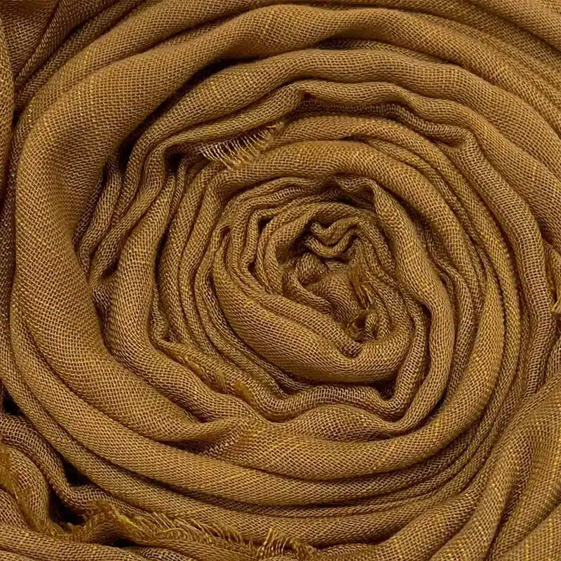 Lined Cotton Mustard Hijab