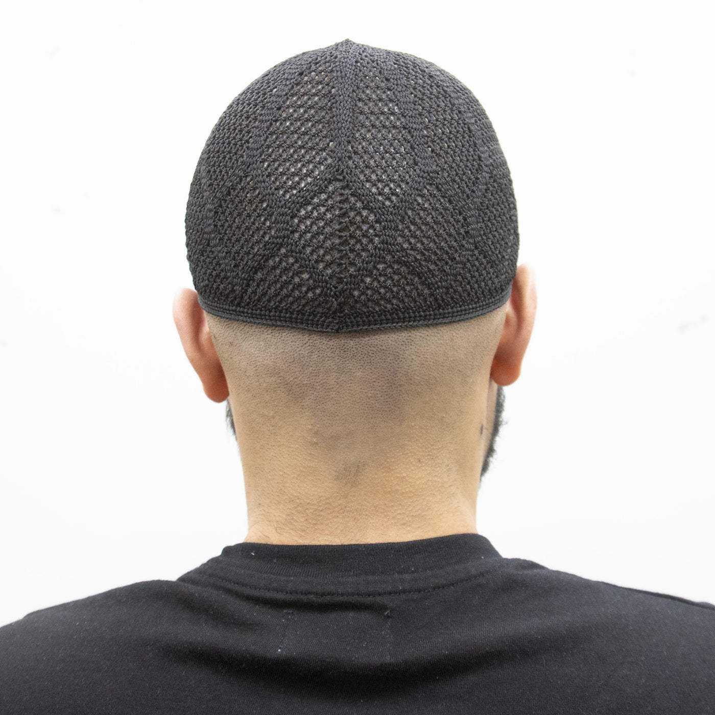 Mens Prayer Knitted Hat Black