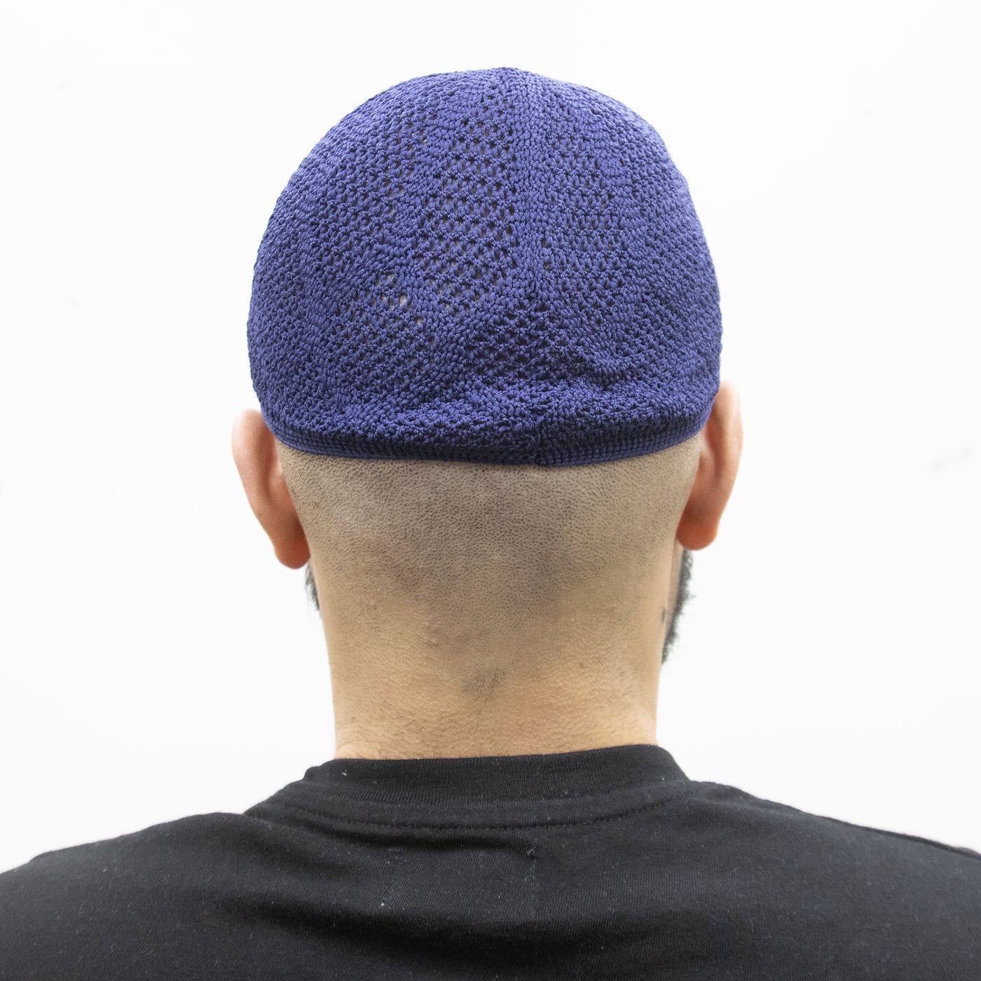 Mens Prayer Knitted Hat Navy