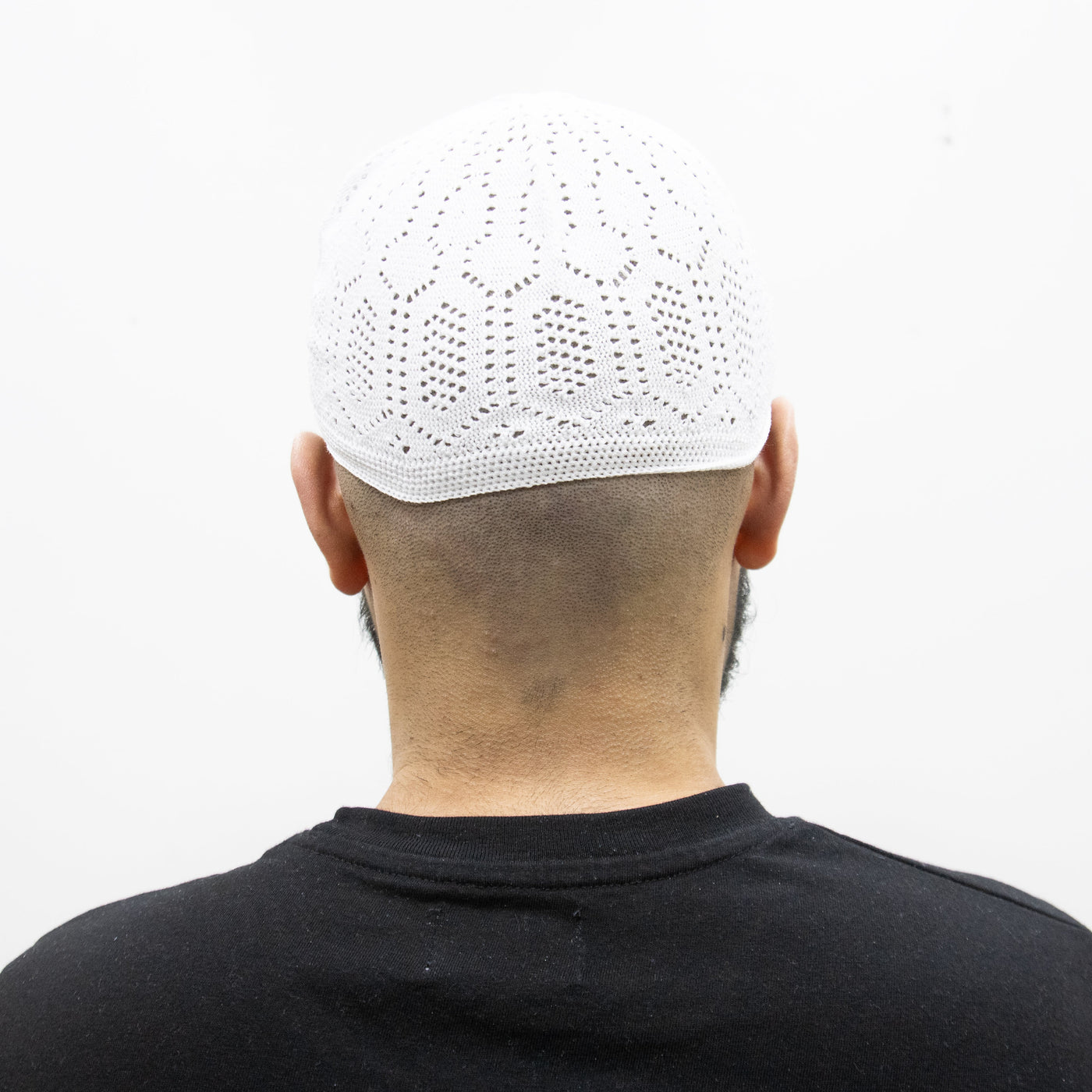 Mens Cotton Prayer Hat White