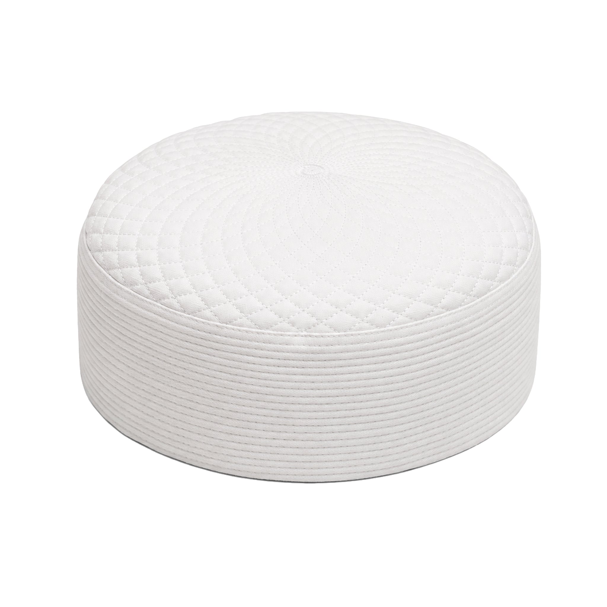 Diamond Stitch Prayer Hat White