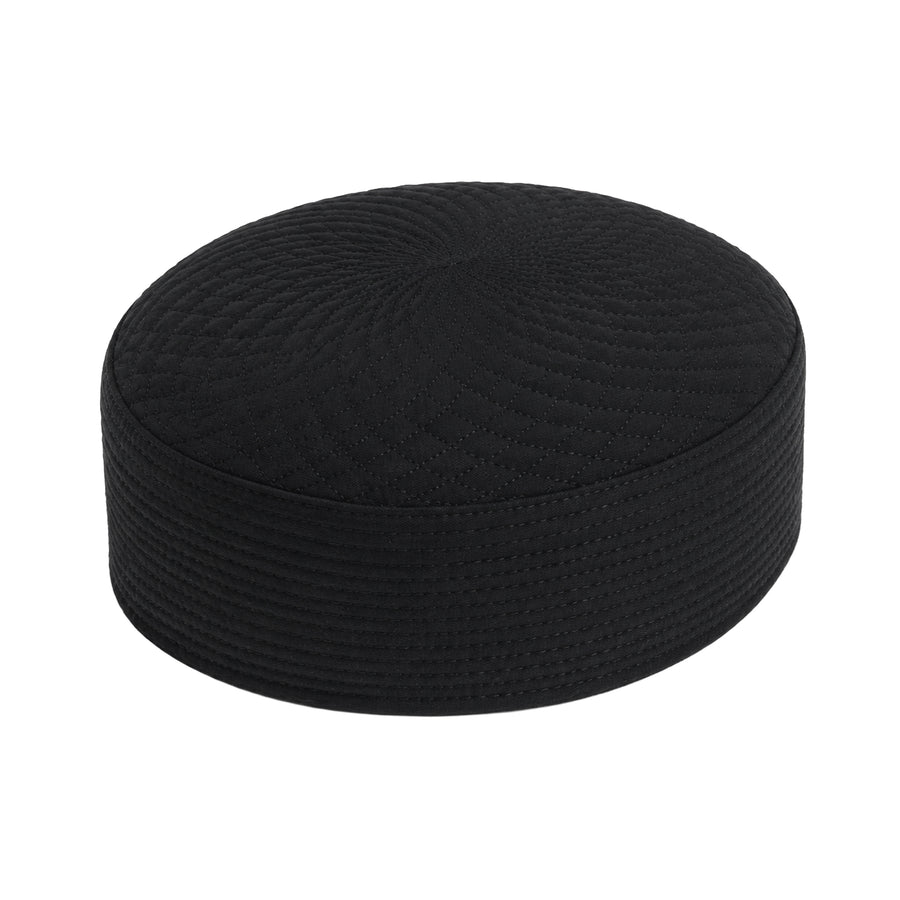Diamond Stitch Prayer Hat Black