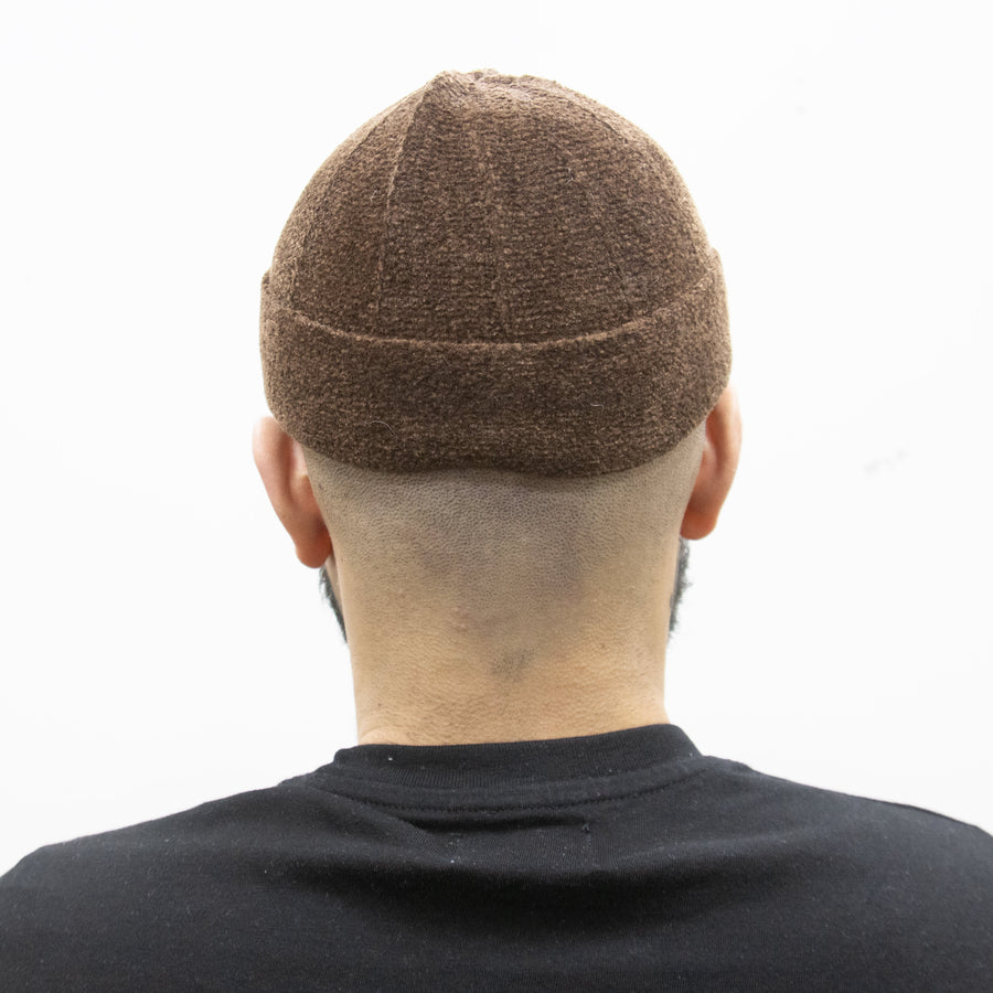 Men’s Folded Velvet Prayer Hat Brown 5157