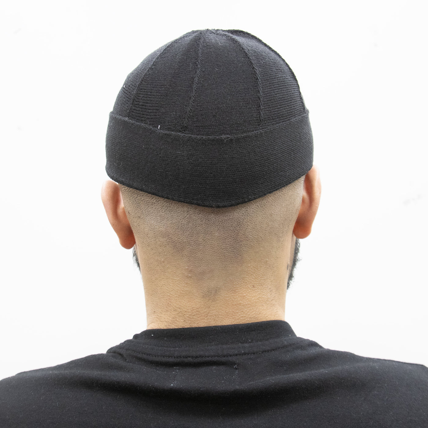 Mens Thin Folded Prayer Hat Black
