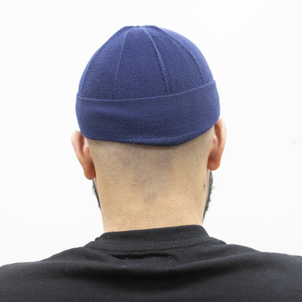 Mens Thin Folded Prayer Hat Navy