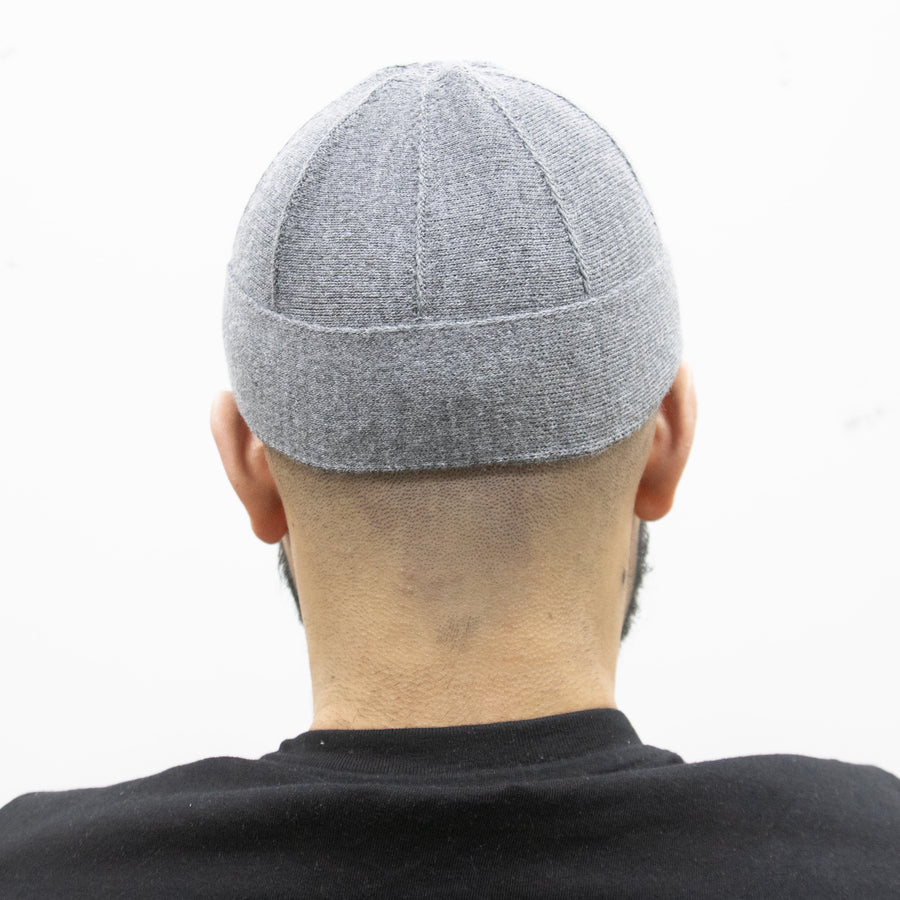 Mens Thin Folded Prayer Hat Light Grey