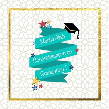 Masha'Allah Congratulations on Graduating Card