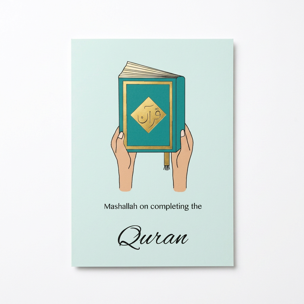 Mashallah On Completing The Quran Card