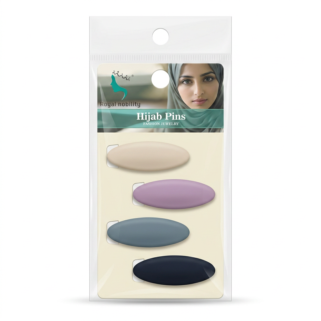 Matte Oval Hijab Pins - 3
